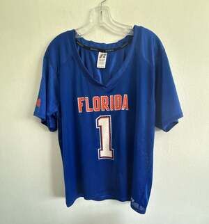 Russell Athletic Florida Gators Boys #1 Mesh Jersey Blue Size 2XL
